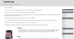 Desktop Screenshot of lomont.org