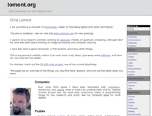 Tablet Screenshot of lomont.org